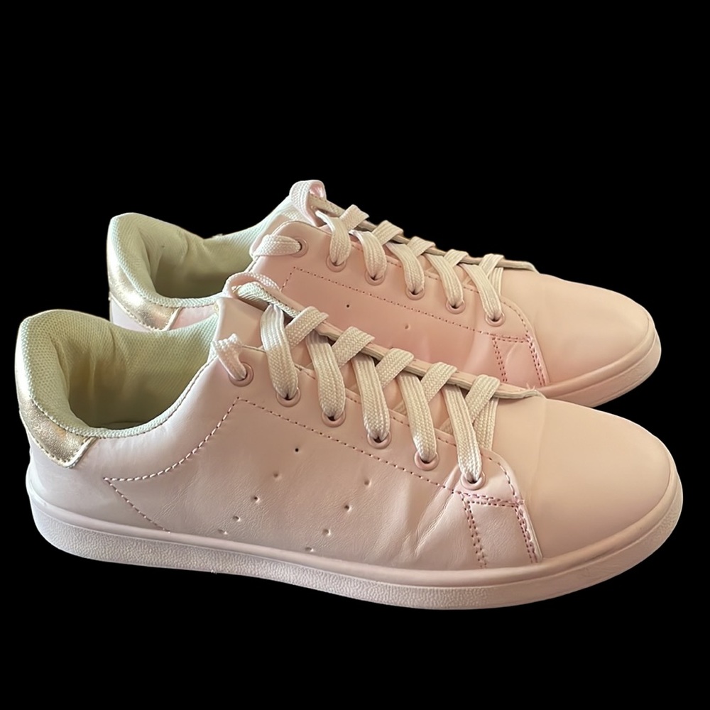 Streetwear Society Light Pink and Rose Gold Lace Up Women’s Sneaker Size 8 - Picture 4 of 13